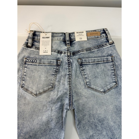 BlankNYC The Leonard Classic Bermuda Acid Wash Denim Shorts Womens Size 24 NEW - Picture 3 of 9